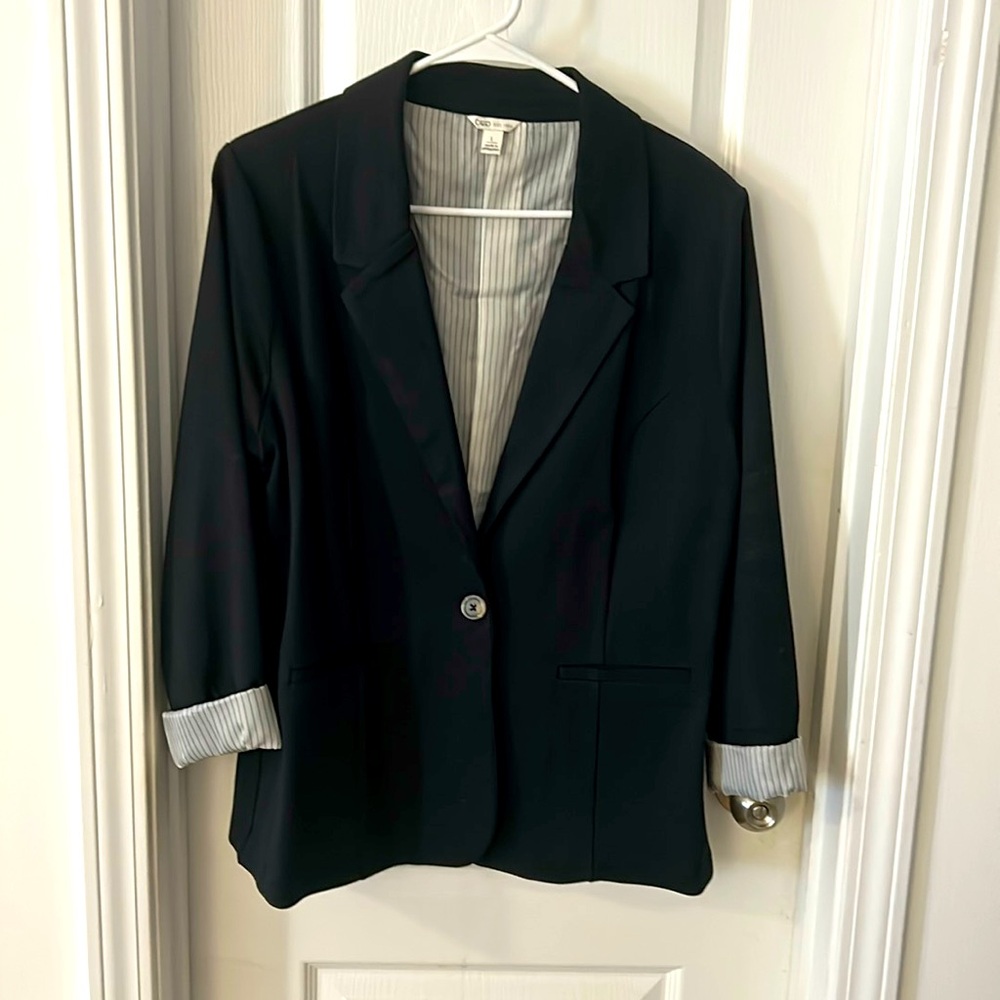 Cato blazer with cuffed sleeve